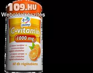 1x1 Vitaday C-vitamin 1000 mg rágótabletta 60x