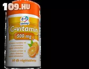 1x1 Vitaday C-vitamin 500 mg rágótabletta 60x