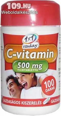 1x1 Vitaday C-vitamin 500mg filmtabletta 100x