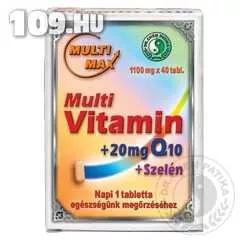 Dr. Chen Multi-Max vitamin + Q10 + Szelén tabletta 40x