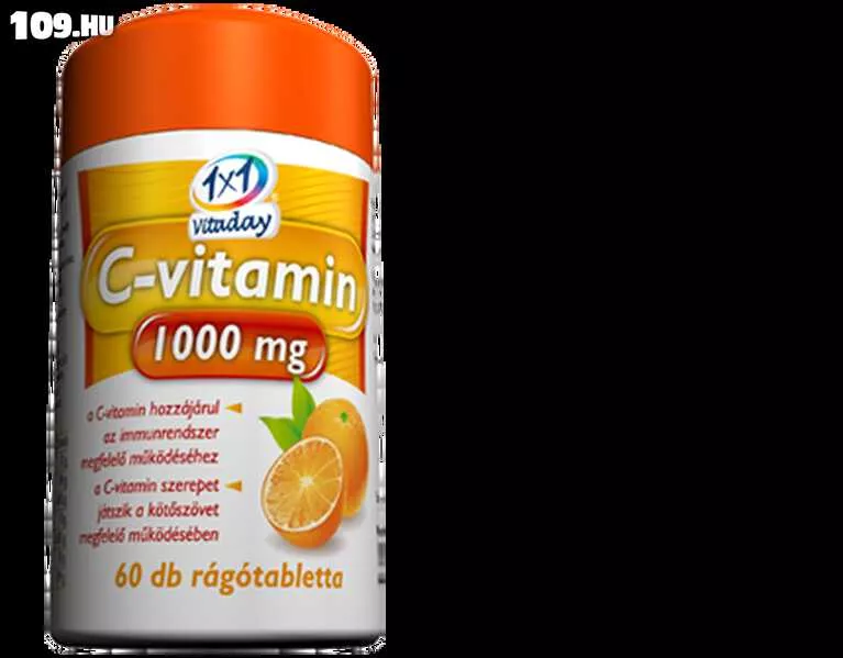 1x1 Vitaday C-vitamin 1000 mg rágótabletta 60x