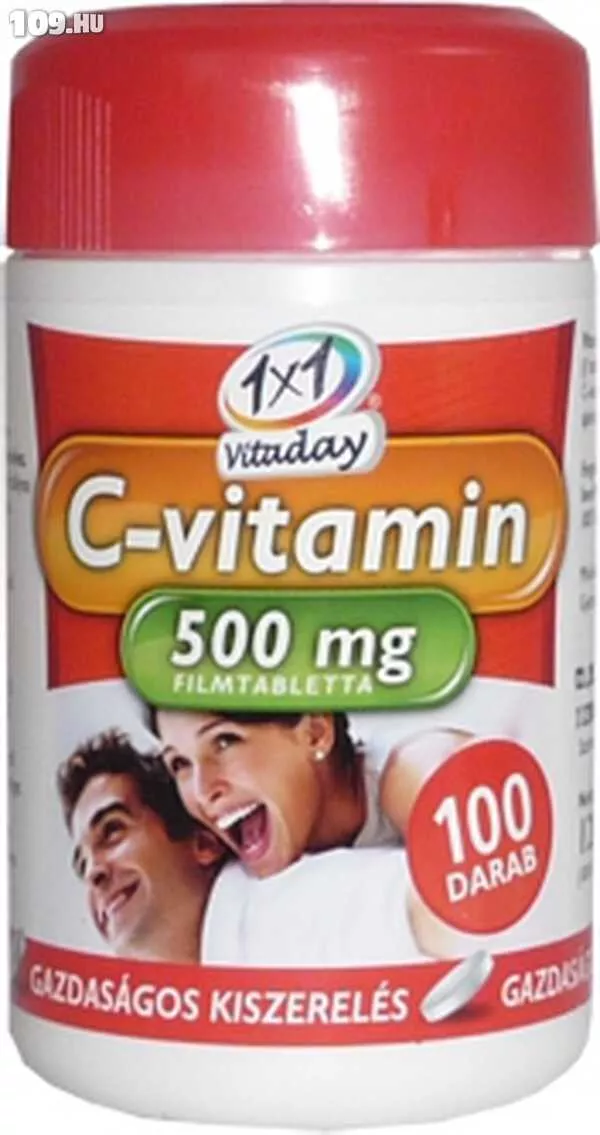 1x1 Vitaday C-vitamin 500mg filmtabletta 100x