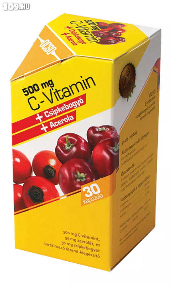 OCSO C-Vitamin csipkebogyó acerola kapszula 30x